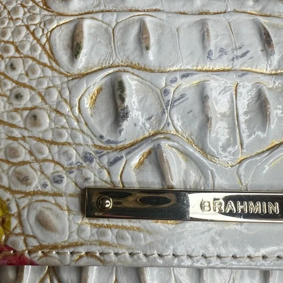 Brahmin soft Checkbook Wallet with Dustbag - Picture 12 of 13